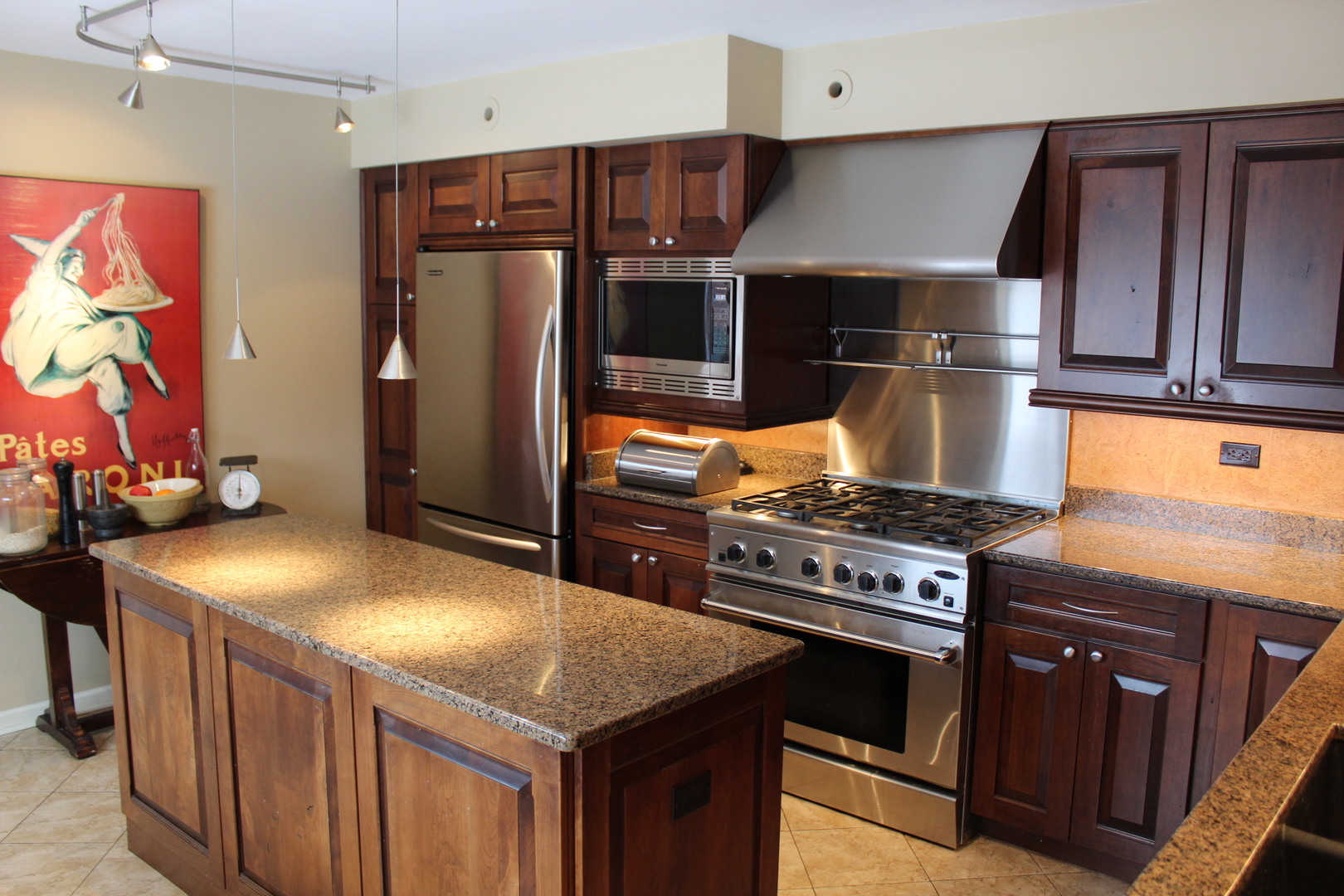 520 Merri Oaks Road Barrington Hills, IL 60010 - Photo 3 of 31 a kitchen with stainless steel appliances granite countertop a stove a refrigerator and a stove