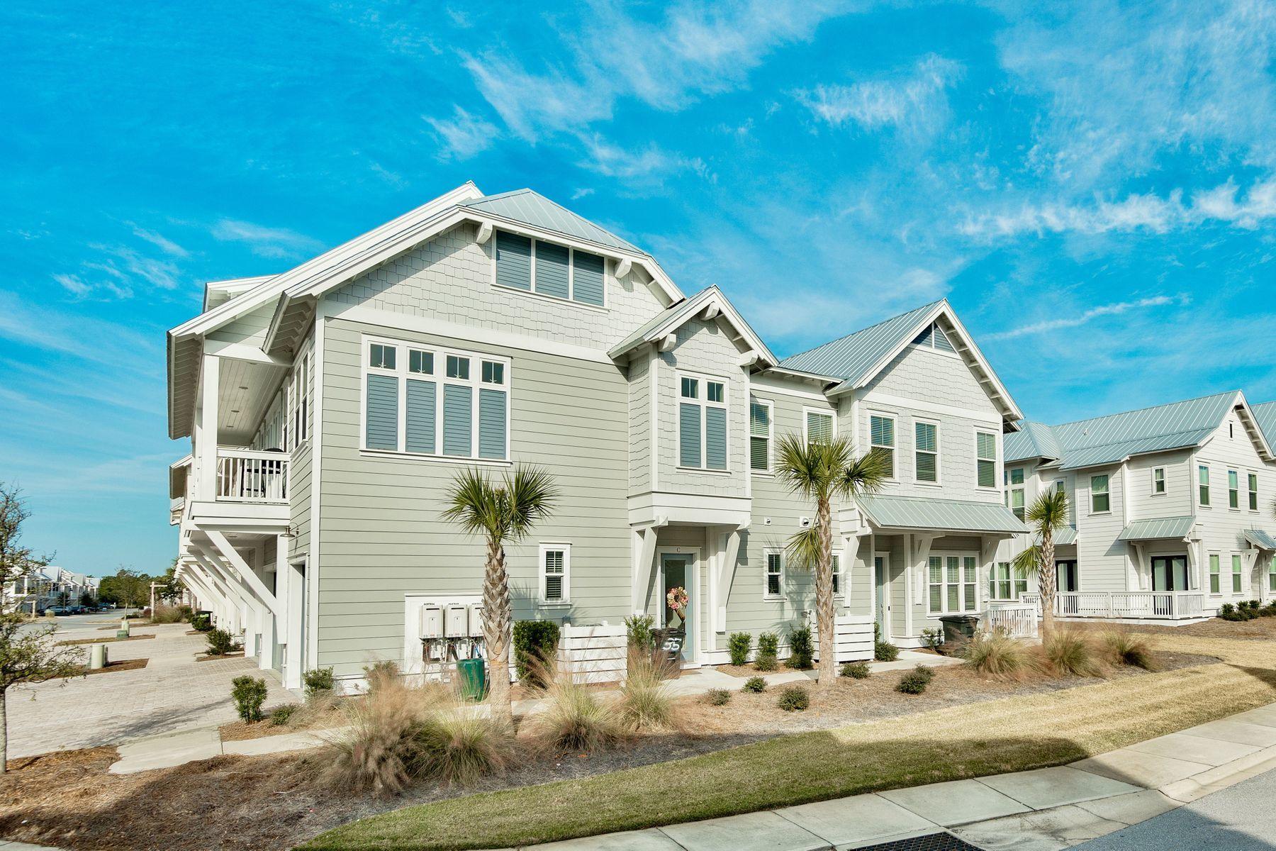 35 Milestone Dr Inlet Beach, Unit A Inlet Beach, FL 32461 - Photo 2 of 31 a front view of a house with a yard