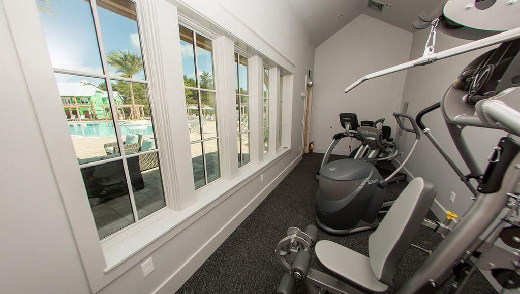 35 Milestone Dr Inlet Beach, Unit A Inlet Beach, FL 32461 - Photo 30 of 31 a view of a room with gym equipment