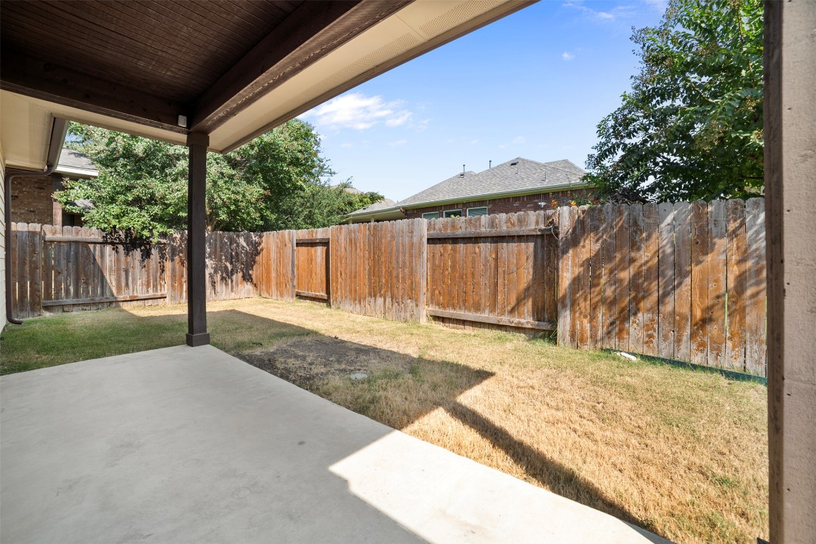 216 Archipelago Trail Austin, TX 78717 - Photo 37 of 40 Fenced backyard featuring a patio