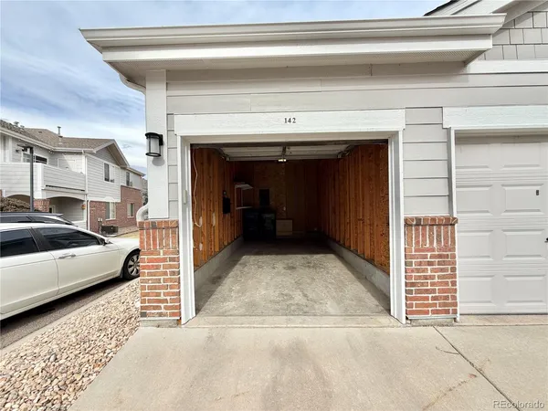 a view of a car garage door
