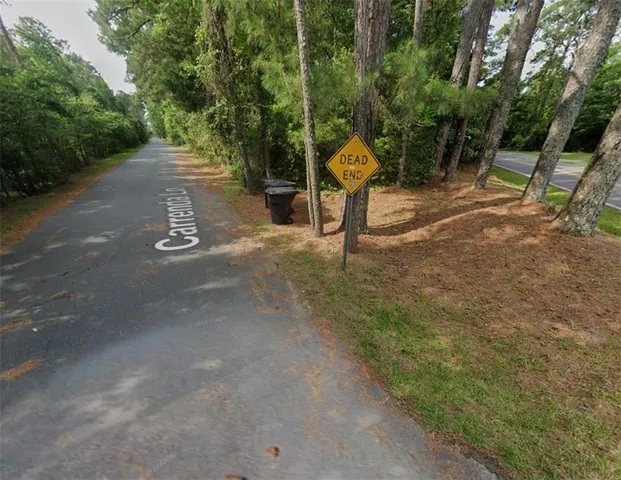 a view of a park with swings