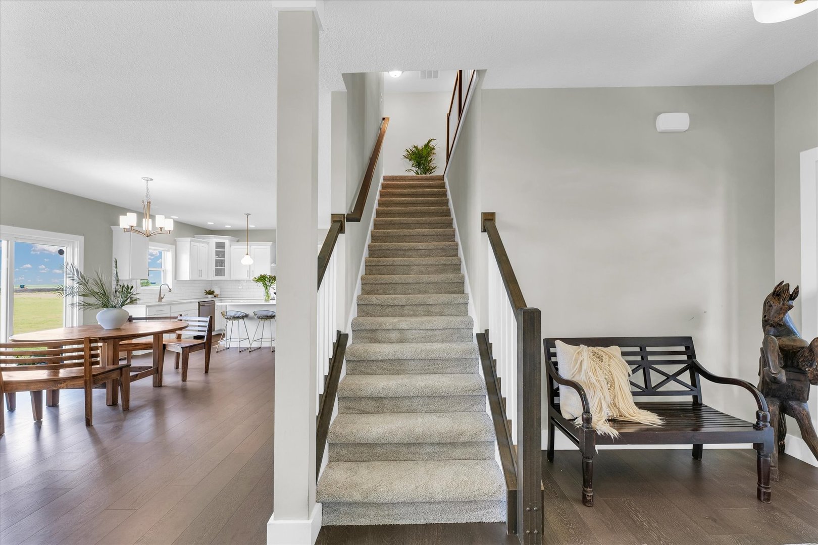 1908 Littlefield Lane Mahomet, IL 61853 - Photo 23 of 51 a view of entryway and hall with wooden floor