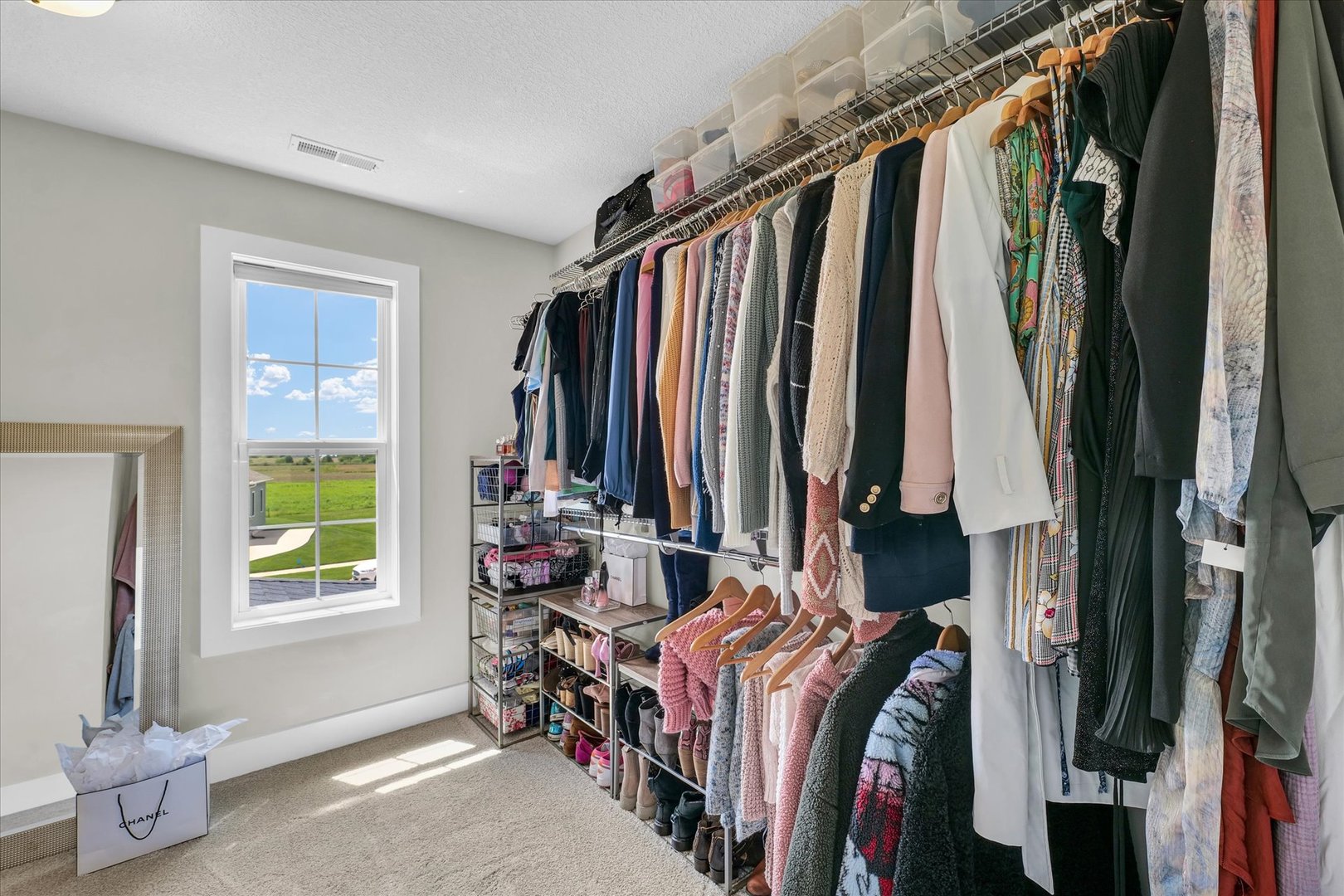1908 Littlefield Lane Mahomet, IL 61853 - Photo 30 of 51 a view of walk in closet with clothes and shoes