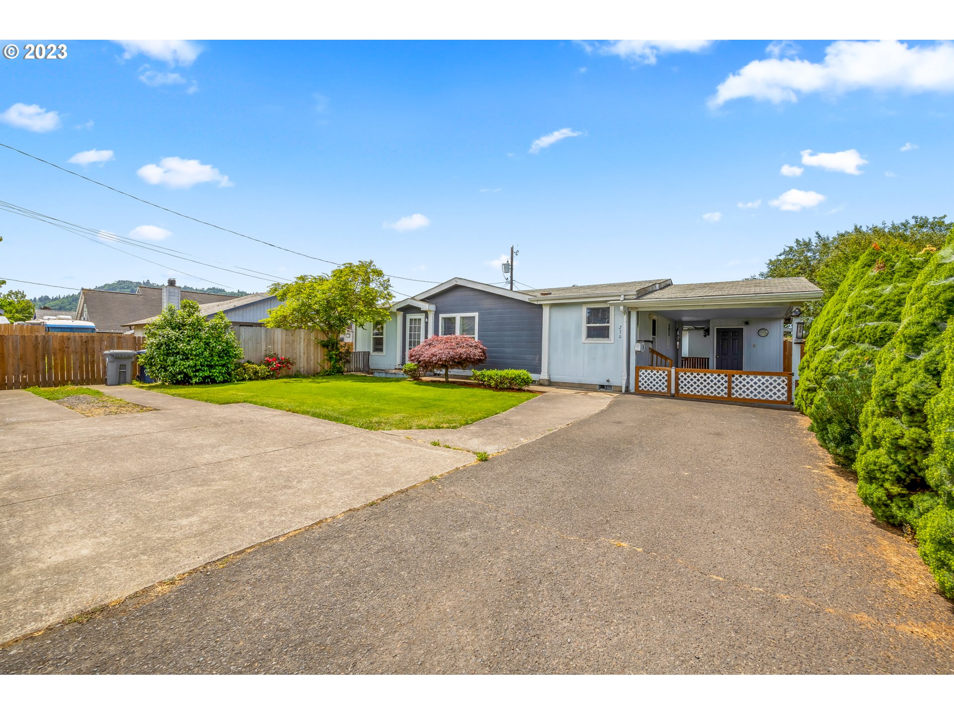 230 19th Street Springfield, OR 97477 - Photo 3 of 34 a view of an house with backyard and a tree