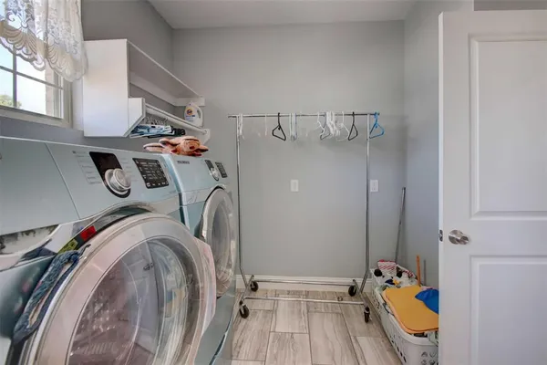 a view of a storage & utility room