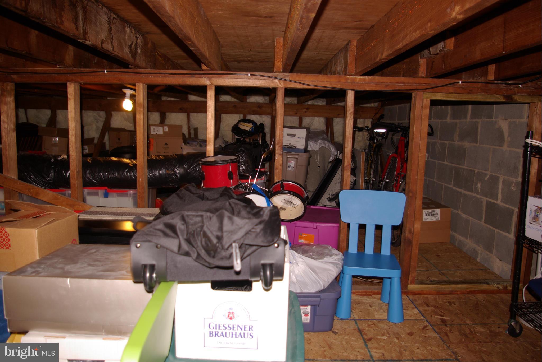 609 G Street Southwest Washington, DC 20024 - Photo 25 of 30 HUGE attic w/pull down stairs runs length of house