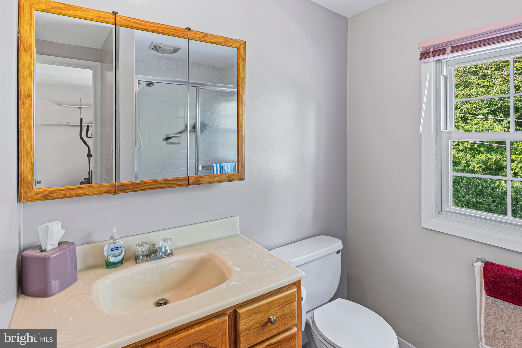 12128 Long Ridge Lane Bowie, MD 20715 - Photo 35 of 39 a bathroom with a sink toilet and mirror