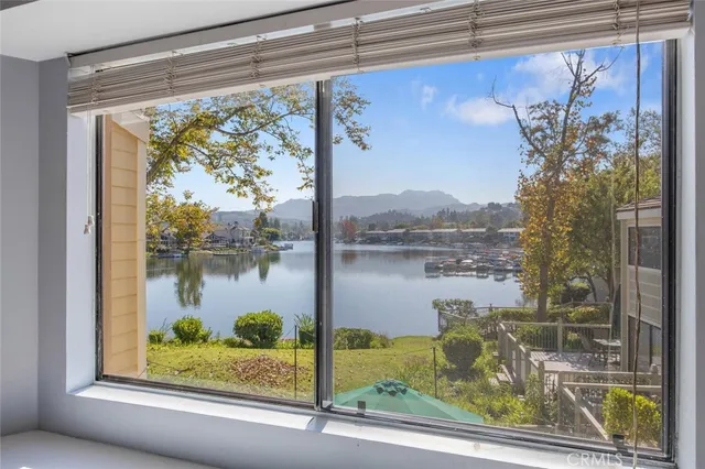 a window with lake view