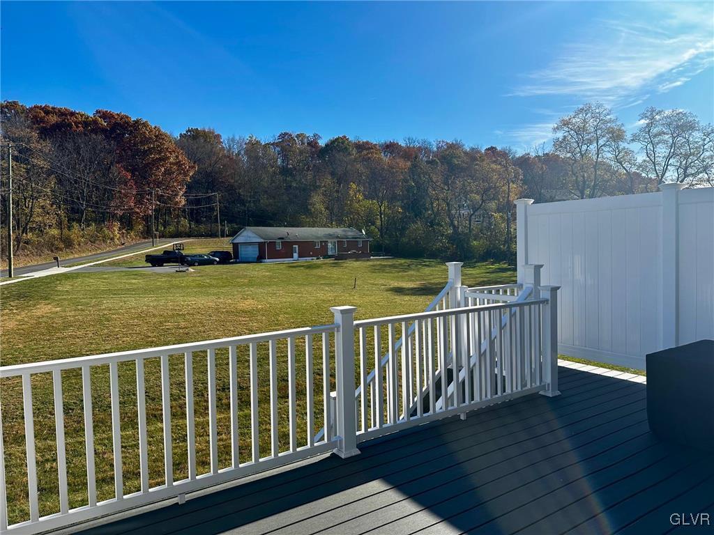 551 Delta Road Northampton, PA 18067 - Photo 33 of 43 a view of a balcony with wooden floor & fence