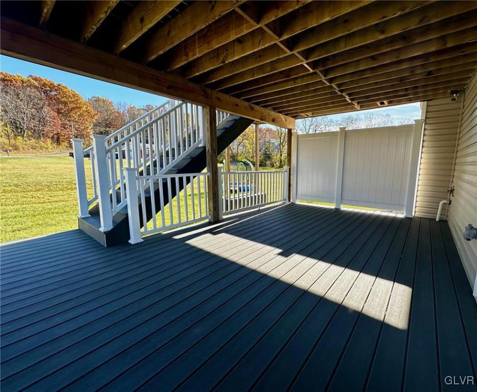 551 Delta Road Northampton, PA 18067 - Photo 34 of 43 a view of deck with wooden floor and outdoor space