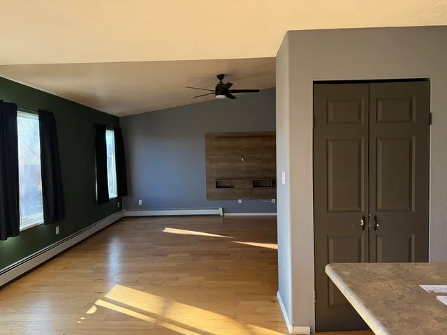 wooden floor in an empty room