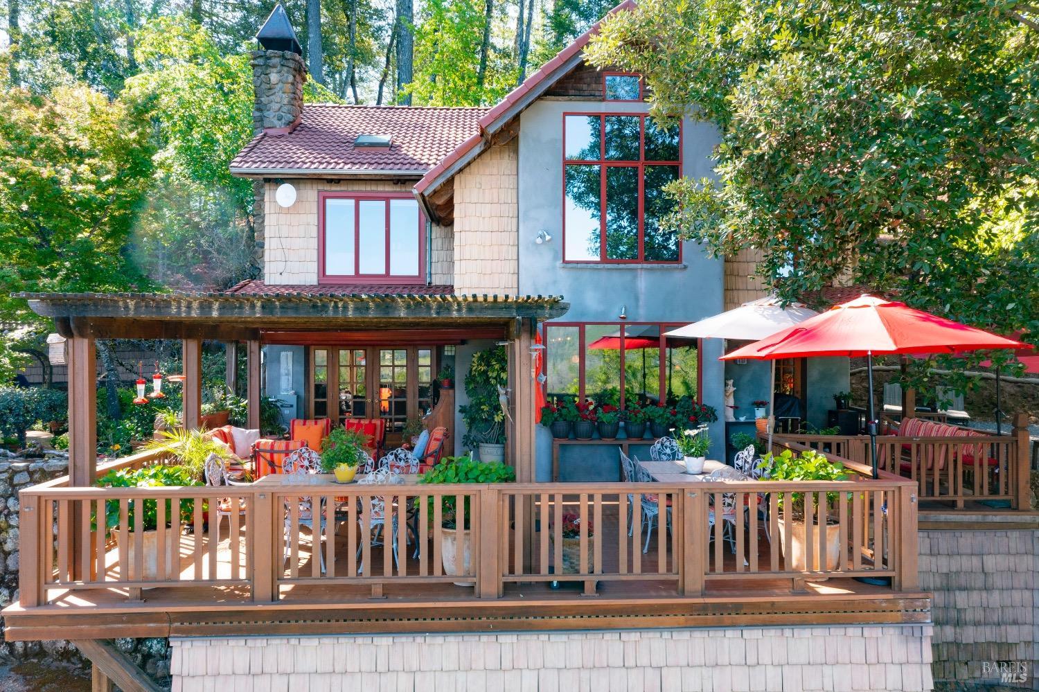 4034 Spring Mountain Road St. Helena, CA 94574 - Photo 2 of 36 a view of small yard in front of retail shop