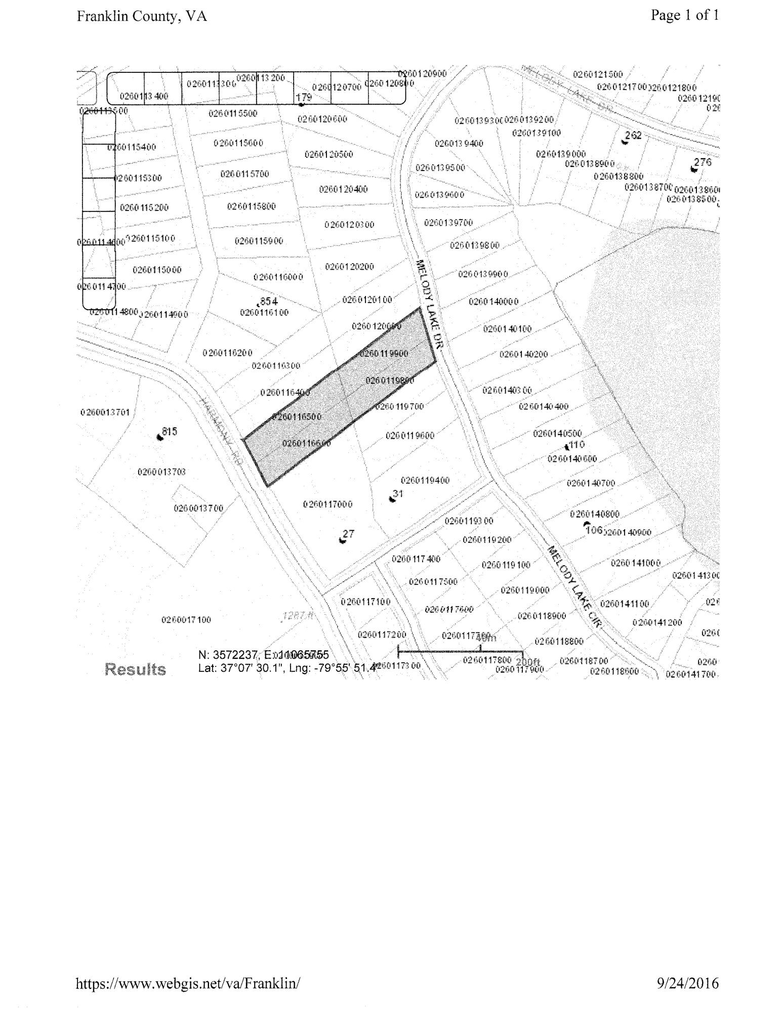0 Harmony Road Boones Mill, VA 24065 - Photo 6 of 6 Tax Map
