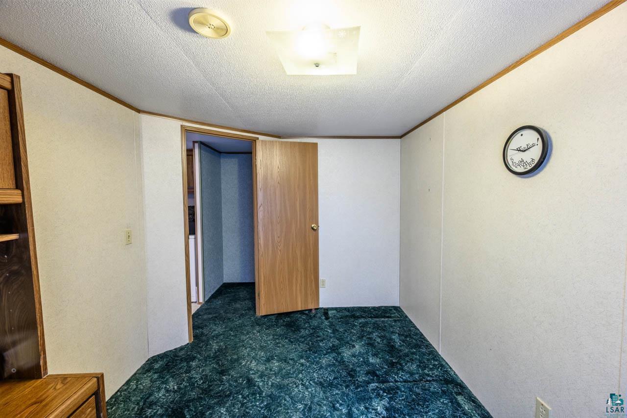 705 4th Street North Biwabik, MN 55708 - Photo 10 of 29 Interior room with teal patterned carpeting