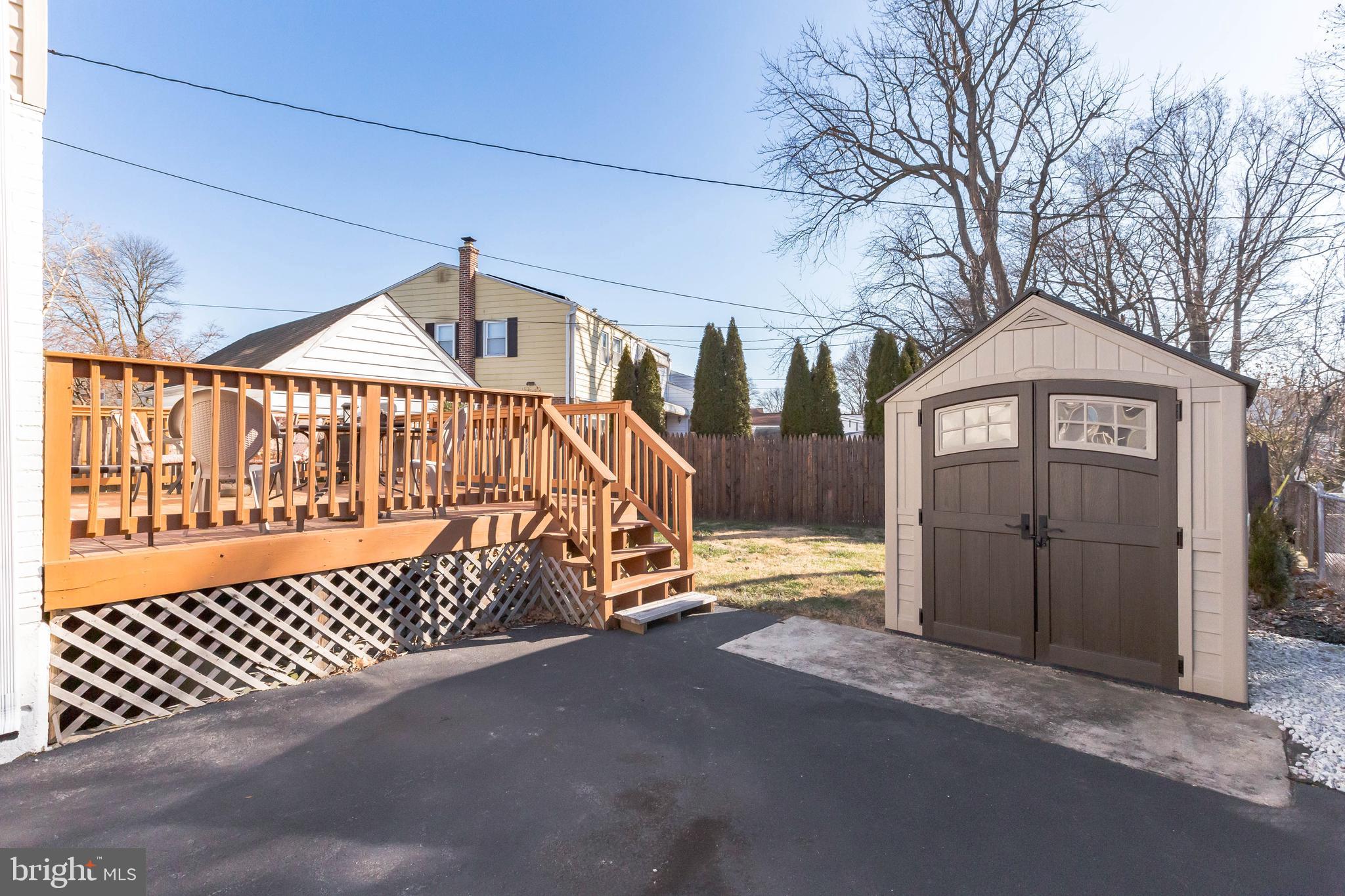 1402 Grace Road Swarthmore, PA 19081 - Photo 2 of 27 Side Driveway w/Shed