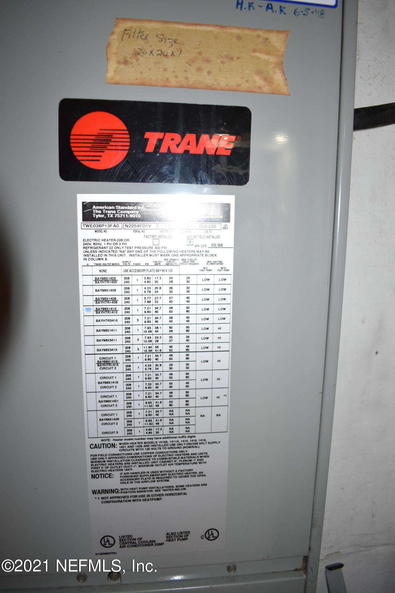 3678 North Ride Drive Jacksonville, FL 32223 - Photo 28 of 31 Air Handler Inside