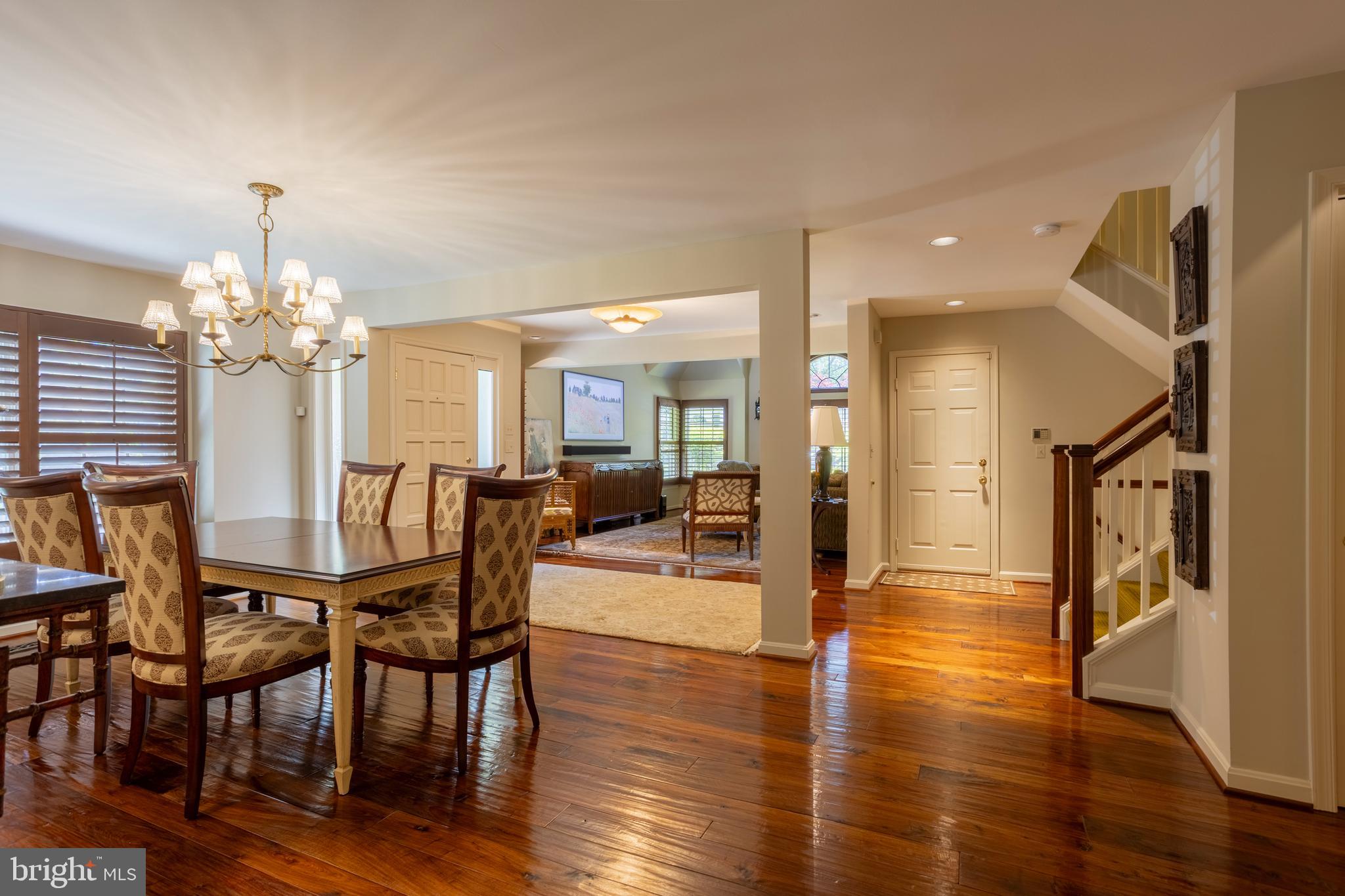 63 Raisin Tree Circle Baltimore, MD 21208 - Photo 10 of 57 a view of a dining room with furniture and wooden floor