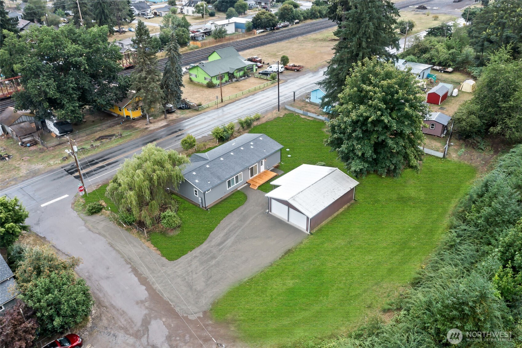 309 Sumner Street Bucoda, WA 98530 - Photo 35 of 35 an aerial view of a house having outdoor space