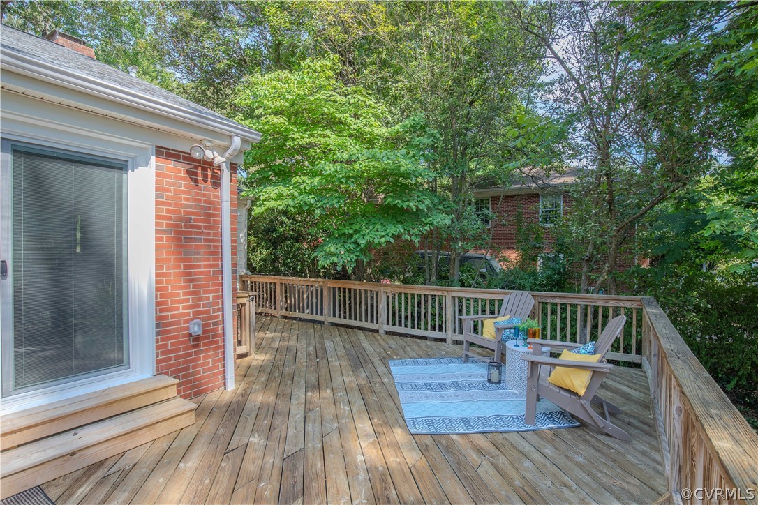 7706 Comanche Drive Richmond, VA 23225 - Photo 31 of 42 a view of balcony with deck and seating space