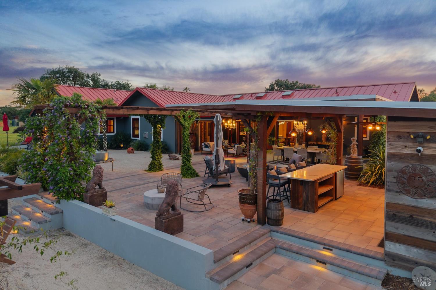 21117 Burndale Road Sonoma, CA 95476 - Photo 43 of 48 wooden view of the terrace