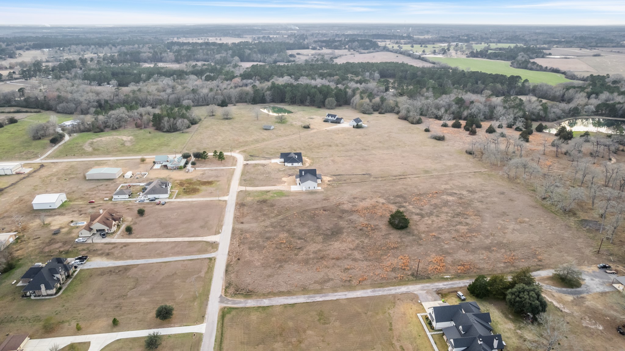95 Longhorn Loop New Waverly, TX 77358 - Photo 48 of 50 an aerial view of a house with a yard