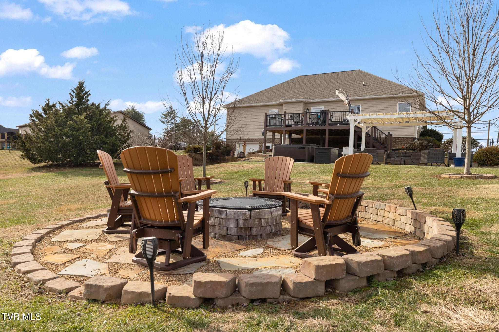 290 Telford New Victory Road Telford, TN 37690 - Photo 36 of 46 Firepit in backyard
