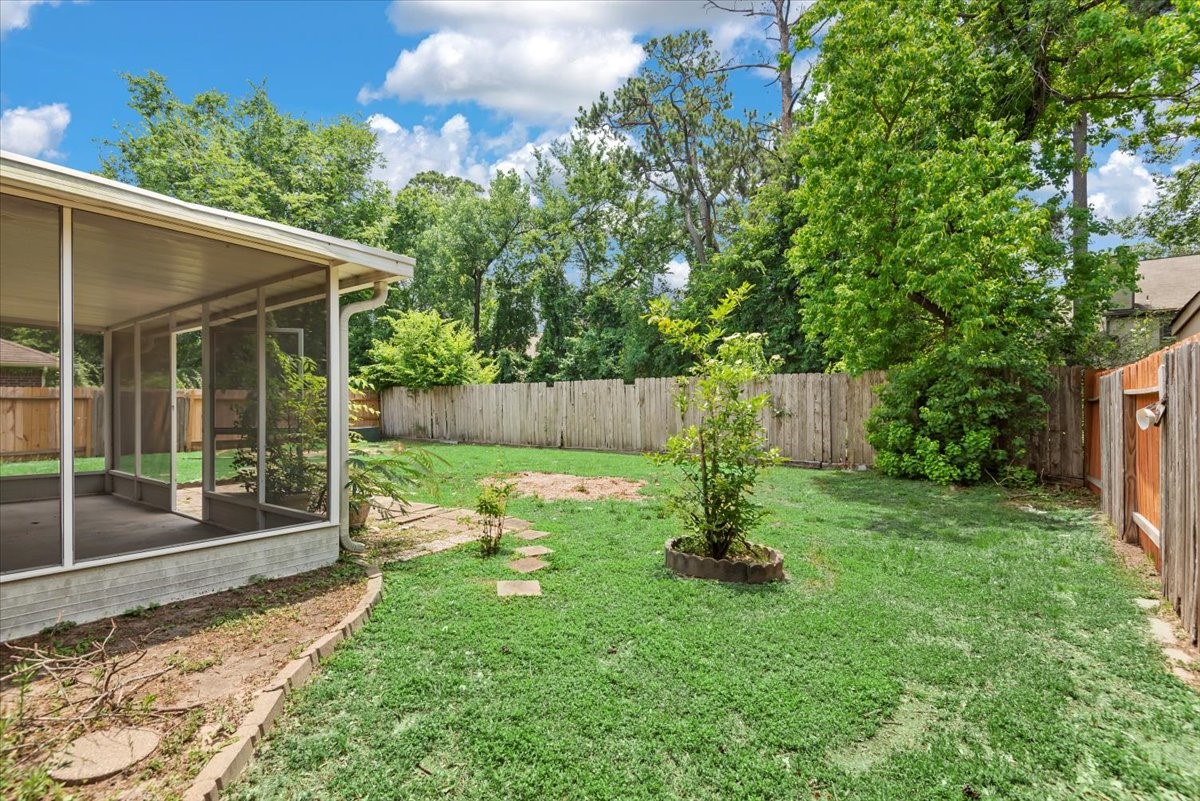 22711 Tree House Lane Spring, TX 77373 - Photo 23 of 28 a backyard of a house with lots of green space