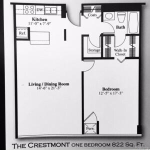 555 South Old Woodward Avenue, Unit 1507 Birmingham, MI 48009 - Photo 16 of 16 FLOOR PLAN