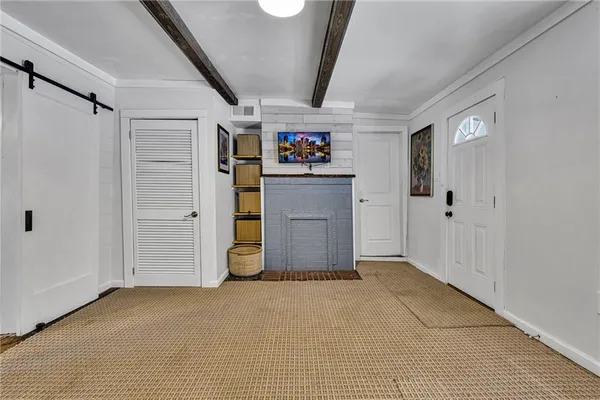 a view of an empty room