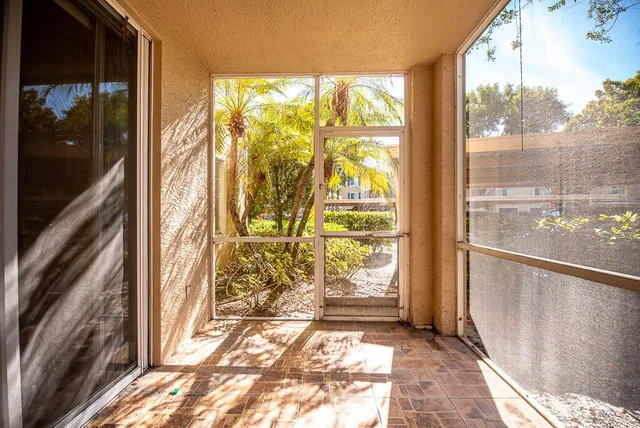 a view of a balcony and lake view