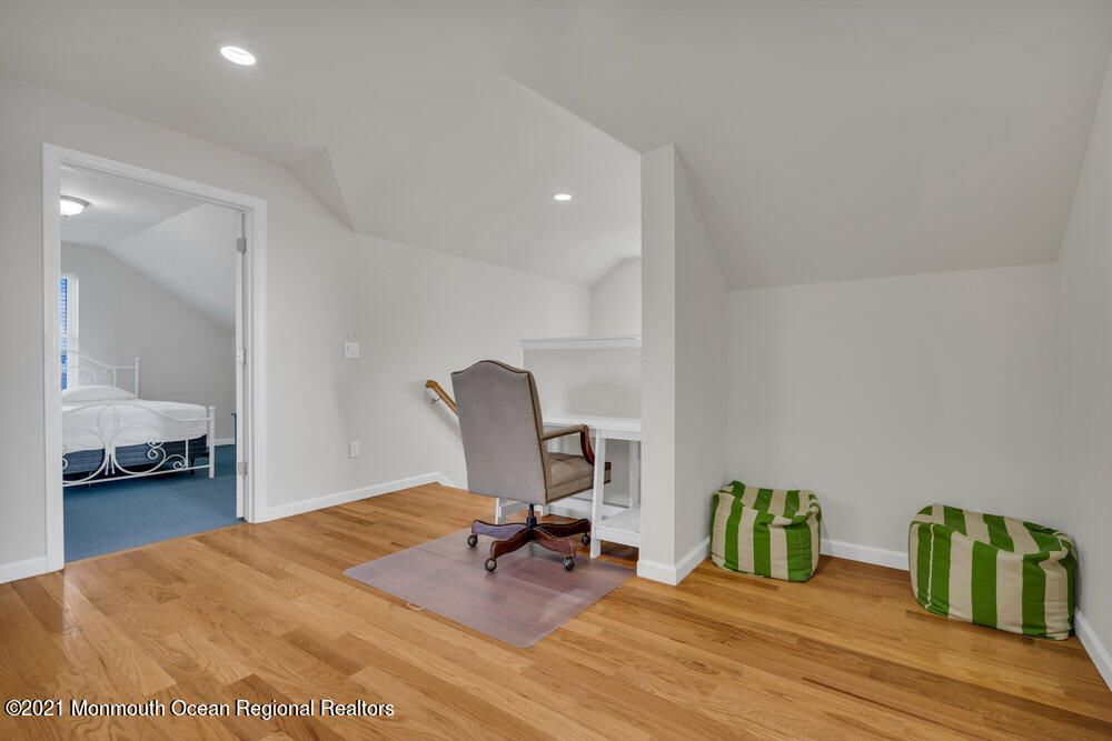 32 Niblick Street Point Pleasant Beach, NJ 08742 - Photo 34 of 38 a view of a workspace with furniture and wooden floor