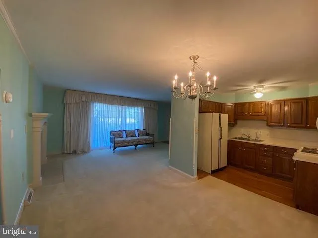 a living room with a fireplace