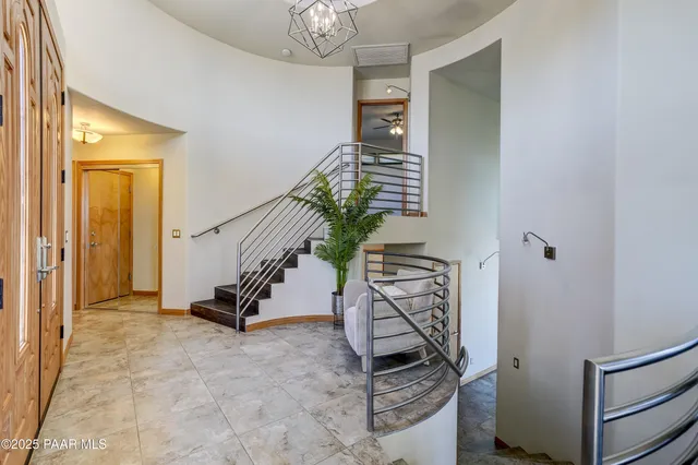 a view of an entryway with stairs