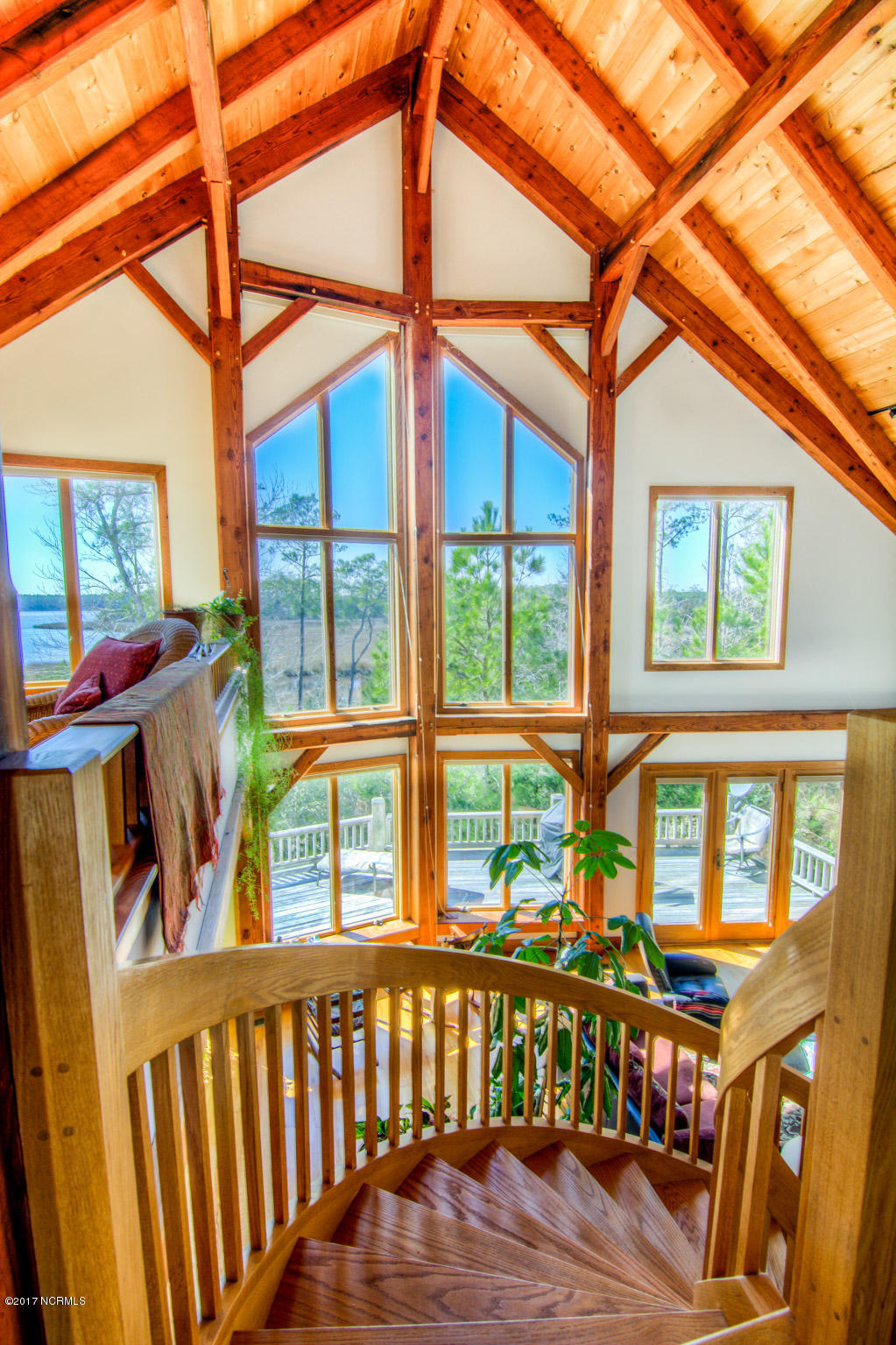 541 Osprey Point Road Beaufort, NC 28516 - Photo 53 of 109 Top of Spiral Staircase