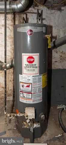 a view of water heater room