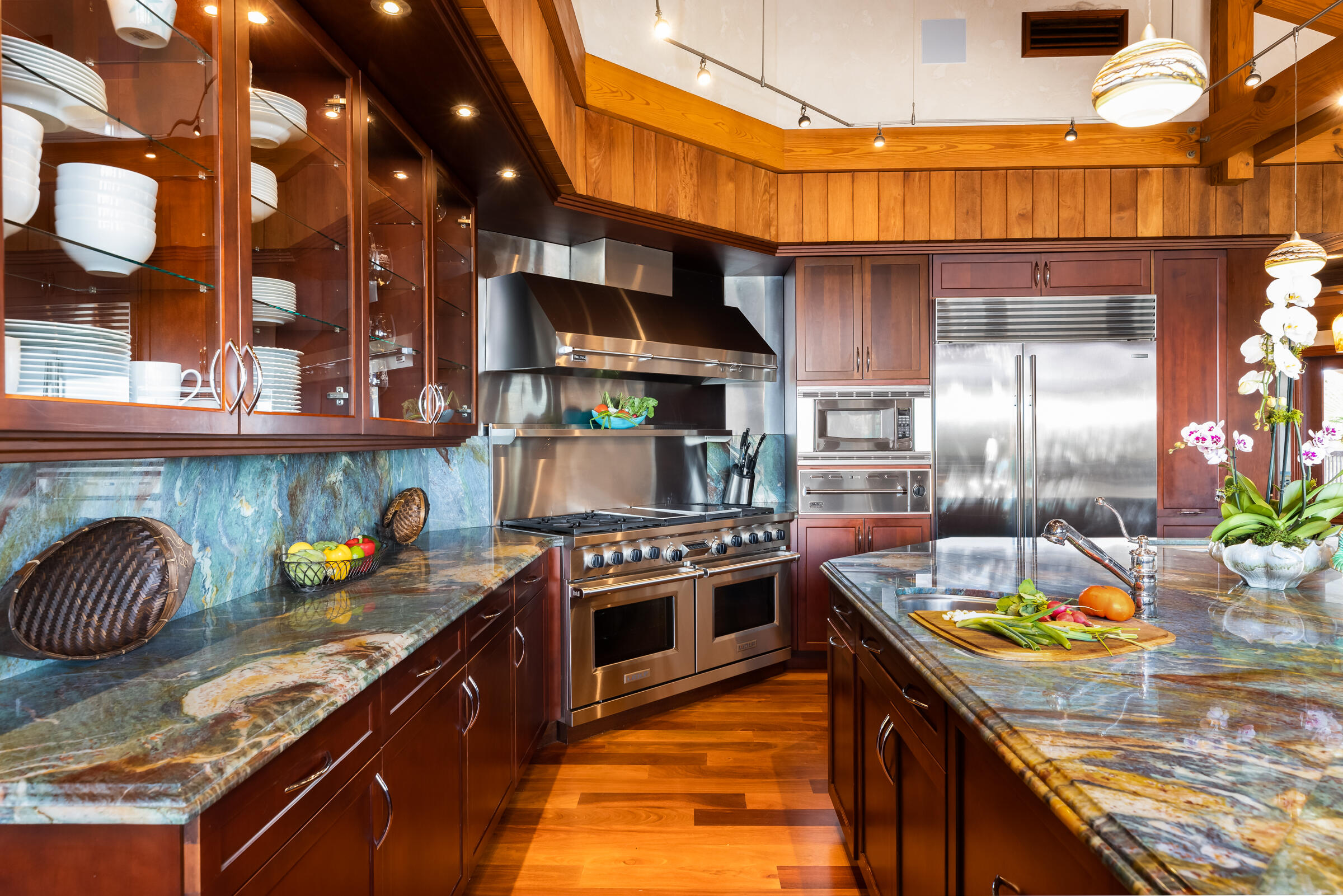 89301 Old State Road Tavernier, FL 33070 - Photo 17 of 99 a kitchen with stainless steel appliances granite countertop a stove a sink and a wooden cabinets