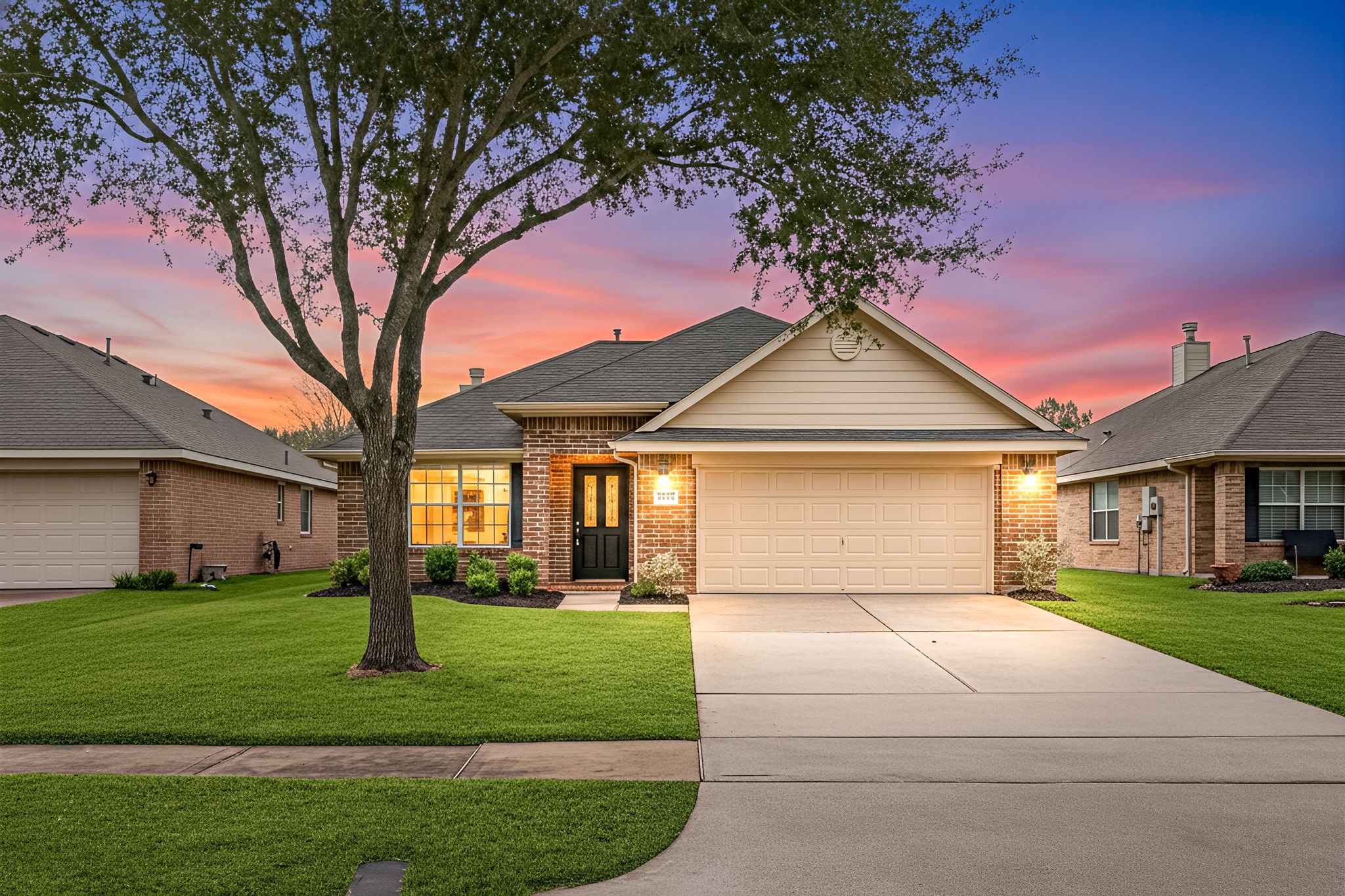Curb appeal as soon as you roll up.