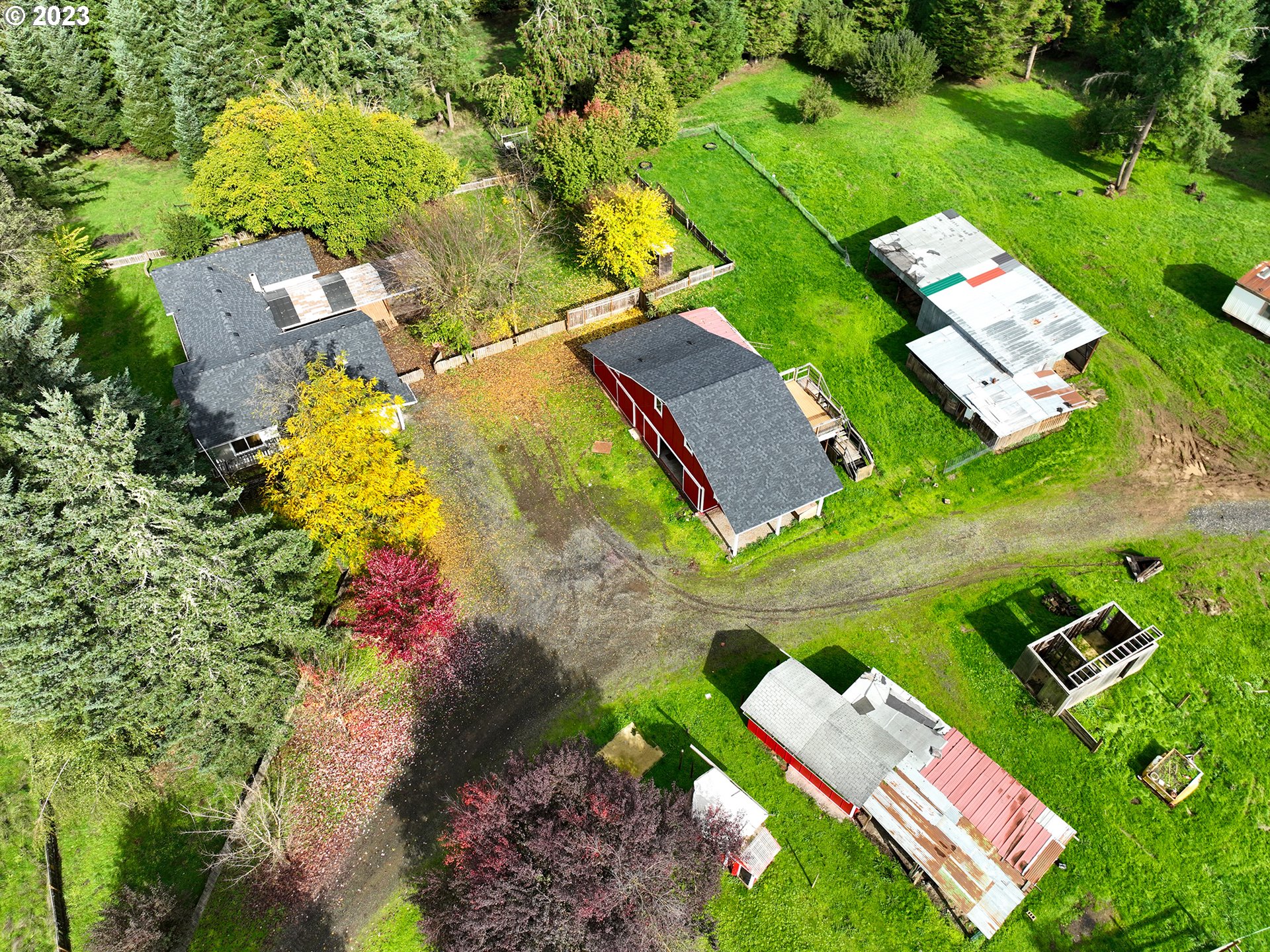 1590 Romie Howard Road Yoncalla, OR 97499 - Photo 2 of 48 an aerial view of a house