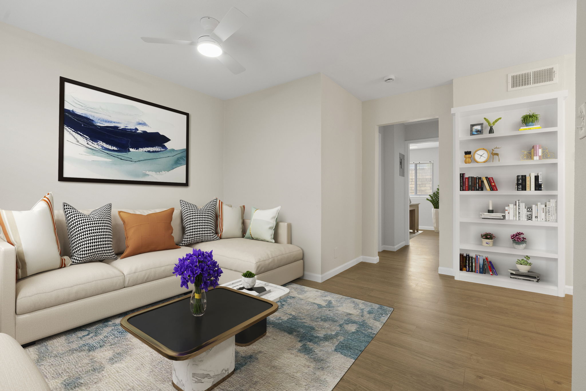 Freshly remodeled with beautiful designer finishes.