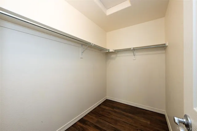 a view of small space with racks on the wall