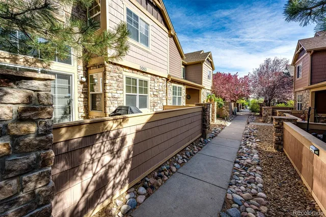 a city street lined with tall buildings