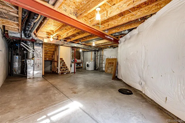a view of storage and utility room