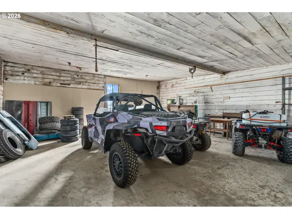 a view of cars parked in a garage