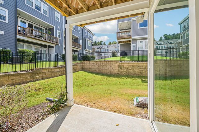 a view of a garden from a living room