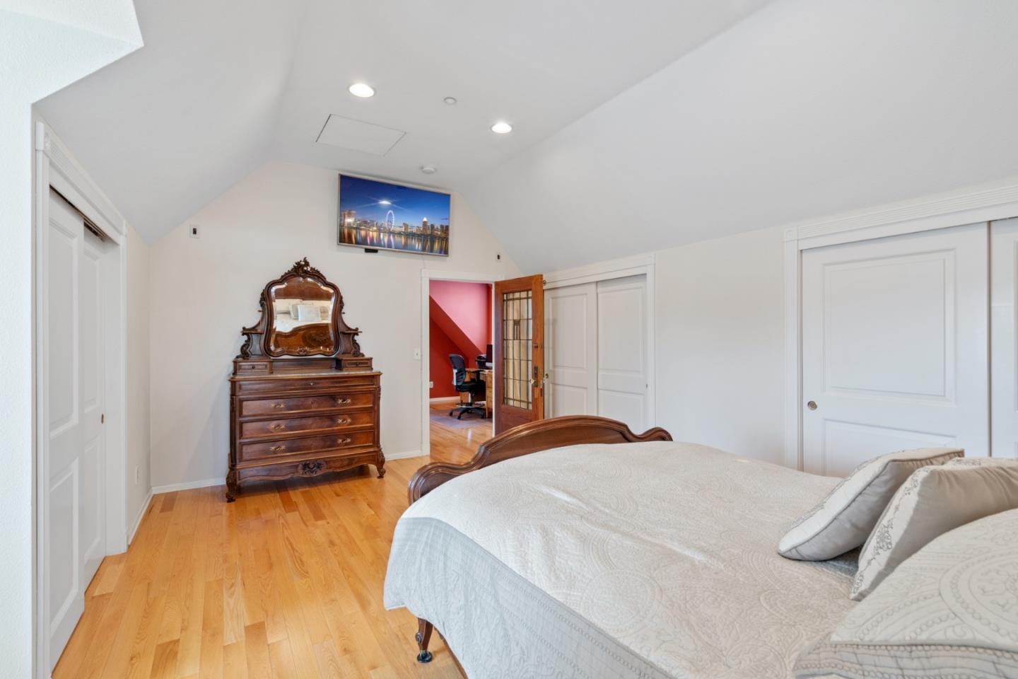 142 16th Avenue San Mateo, CA 94402 - Photo 18 of 25 a bedroom with a bed and a view of bedroom