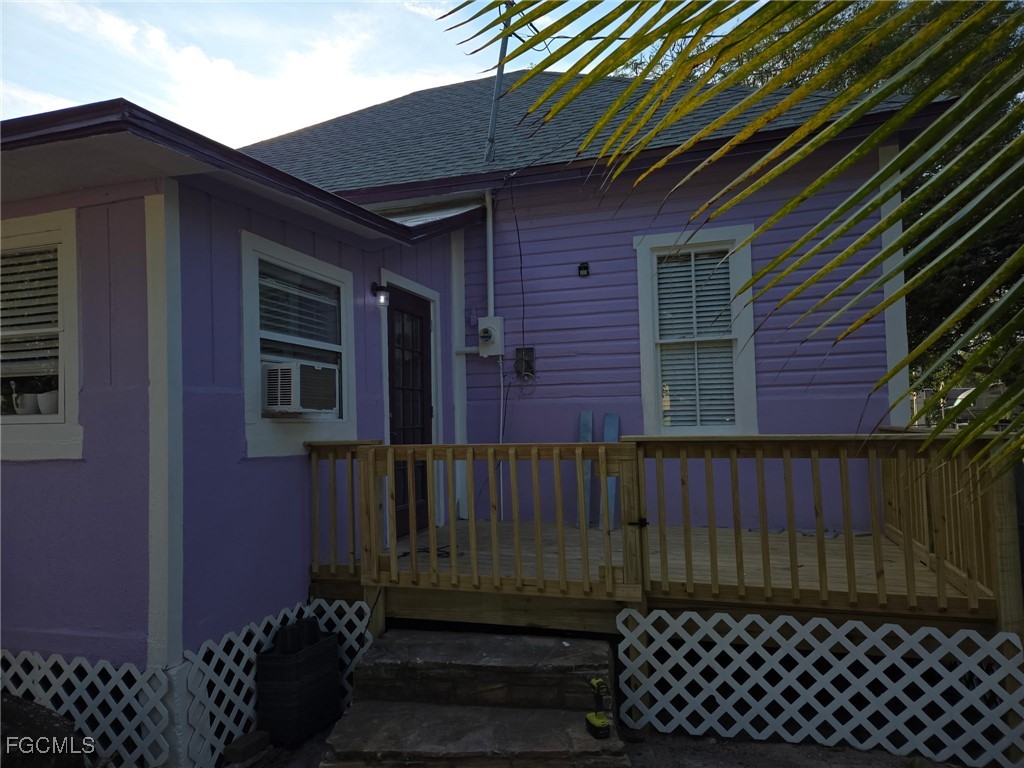 a front view of a house