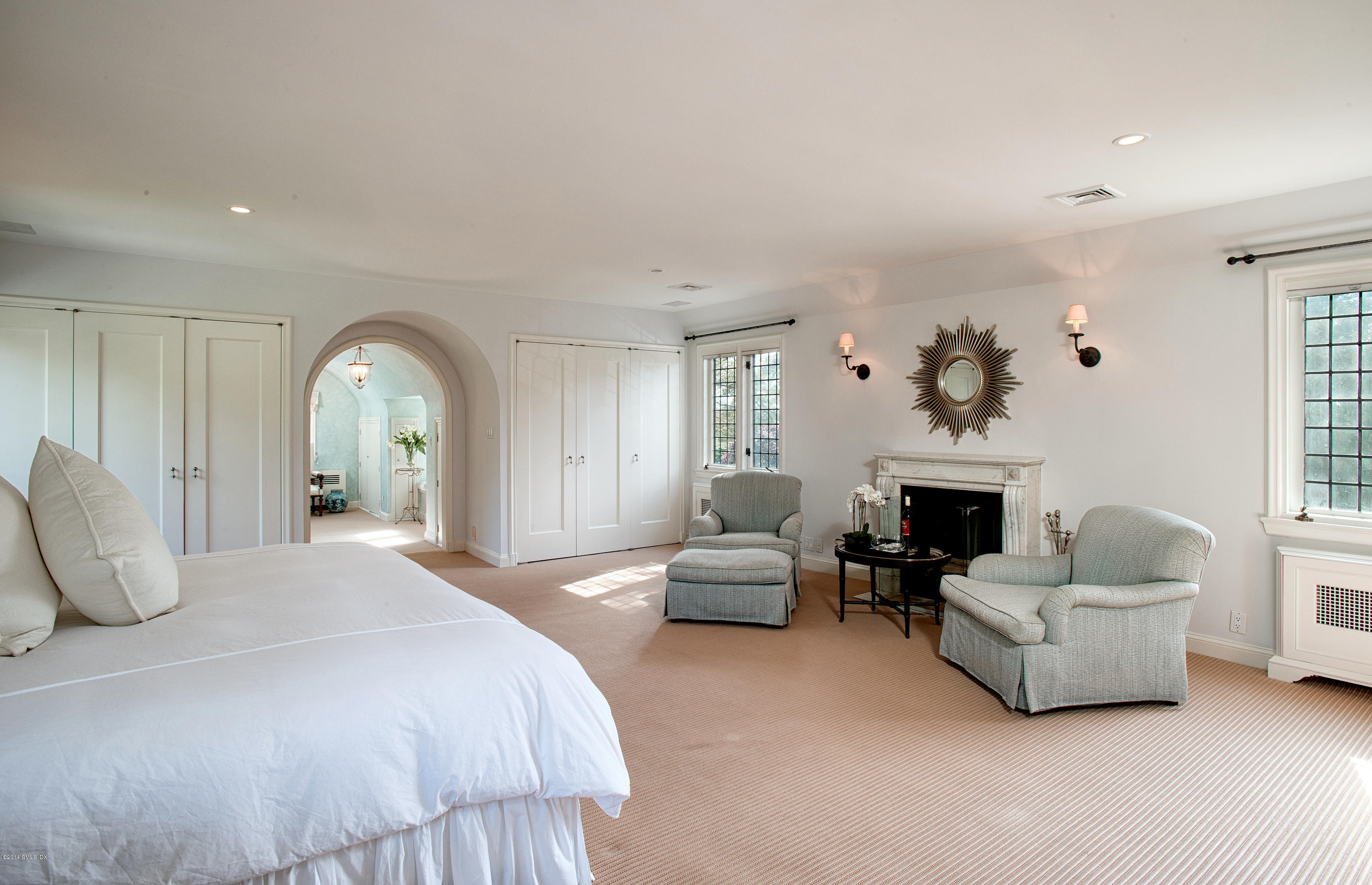 11 Flagler Drive Greenwich, CT 06830 - Photo 13 of 19 a living room with furniture and a fireplace