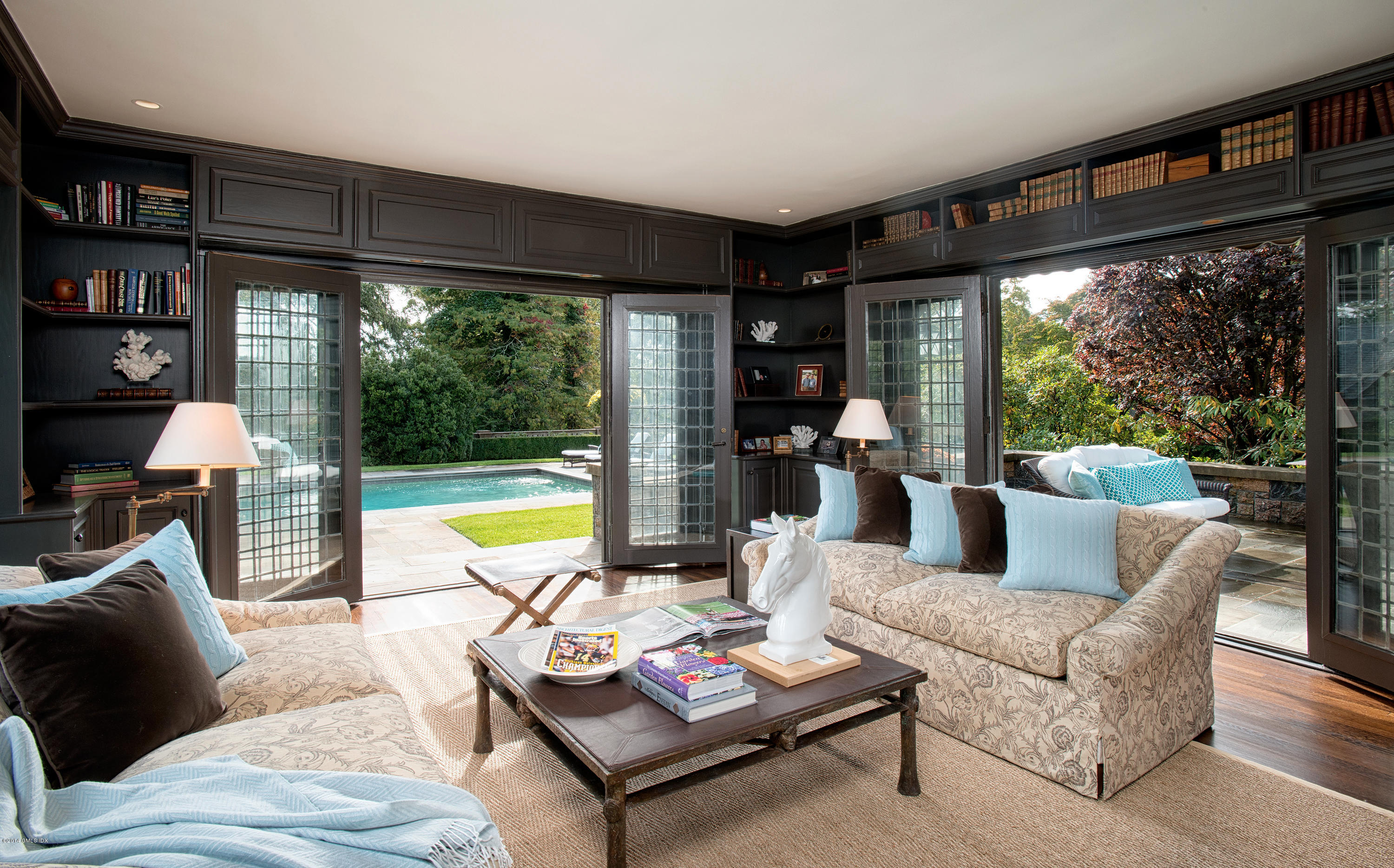 11 Flagler Drive Greenwich, CT 06830 - Photo 9 of 19 a living room with furniture and a large window
