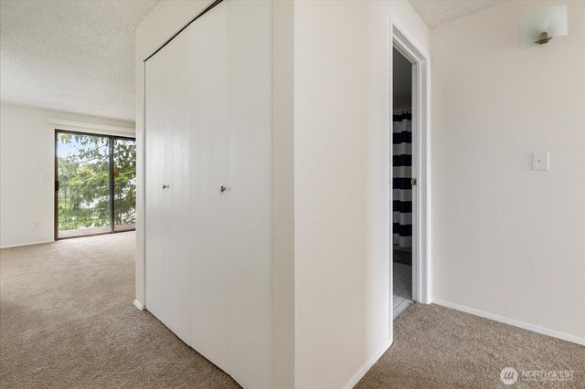 a view of closet with window